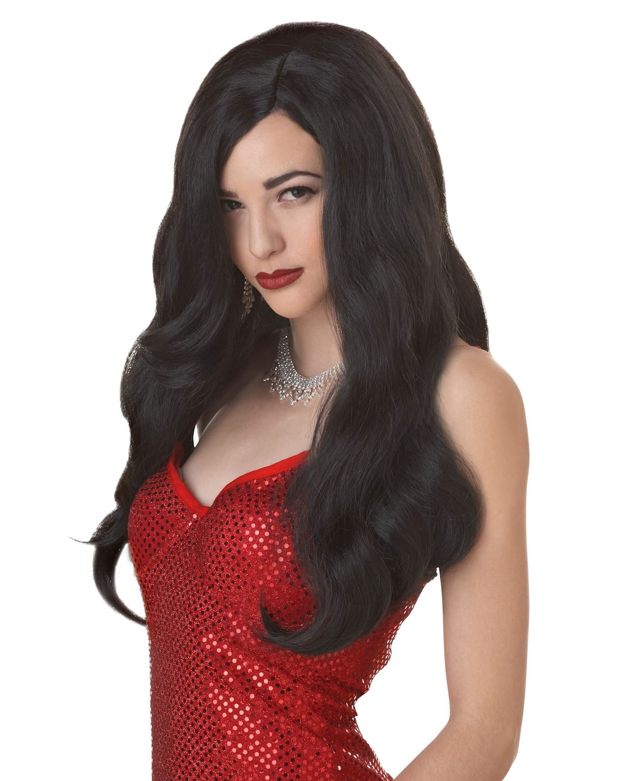 Silver Screen Sinsation Movie Star Black Women Costume Wig
