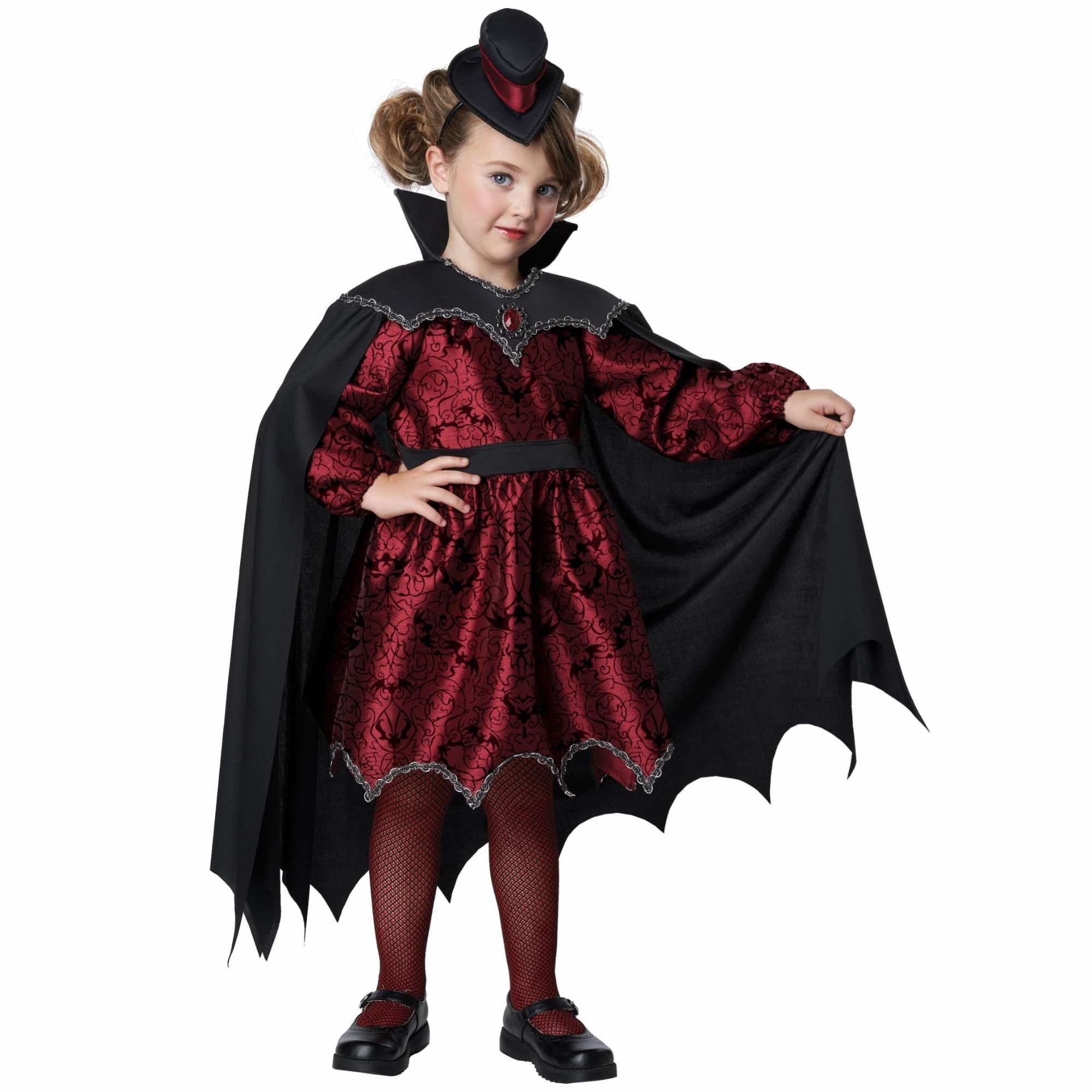 Posh Vampire Vampiress Dracula Count Halloween Toddler Girls Costume