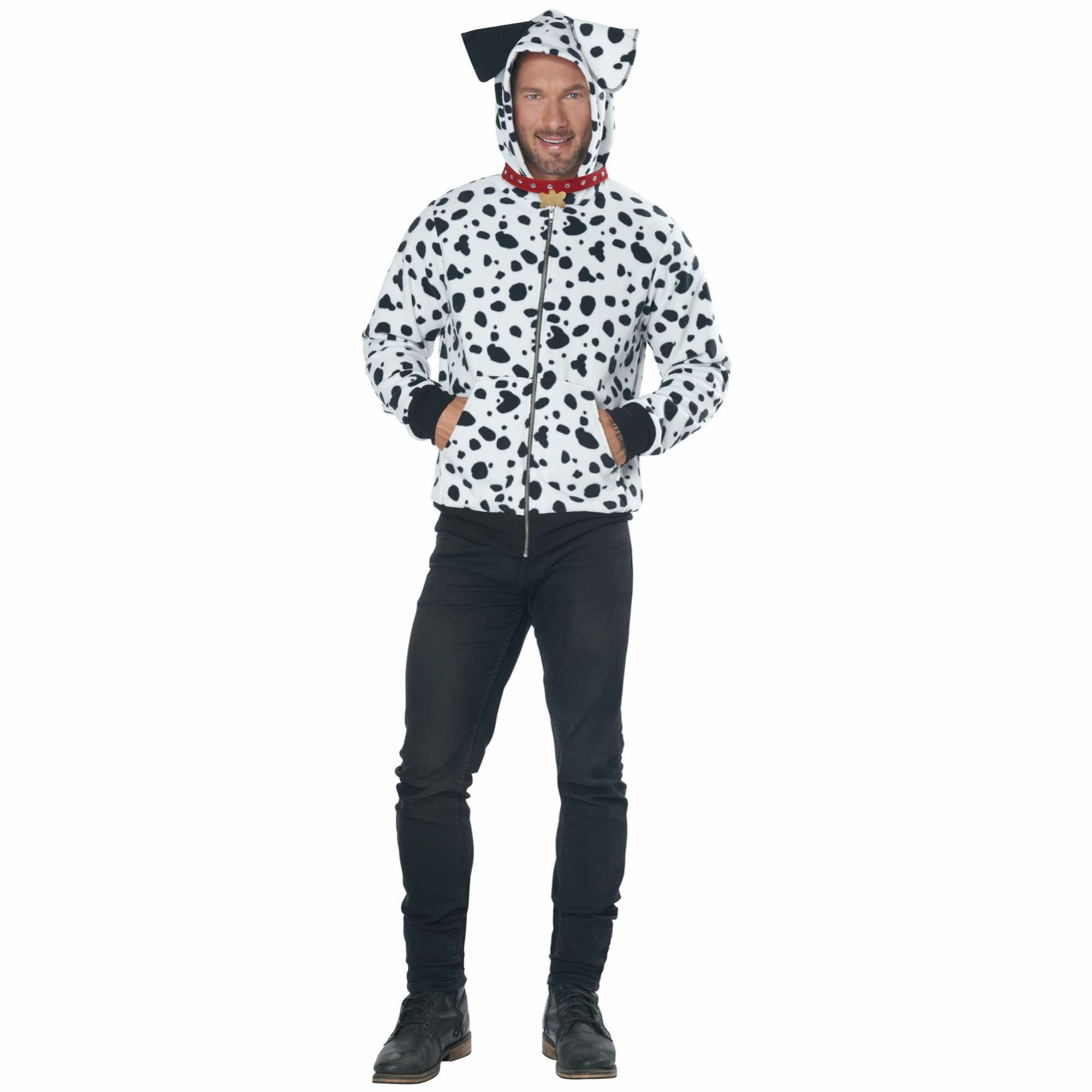Dalmatian Hoodie Dog Pet Animal Funny Adult Mens Costume