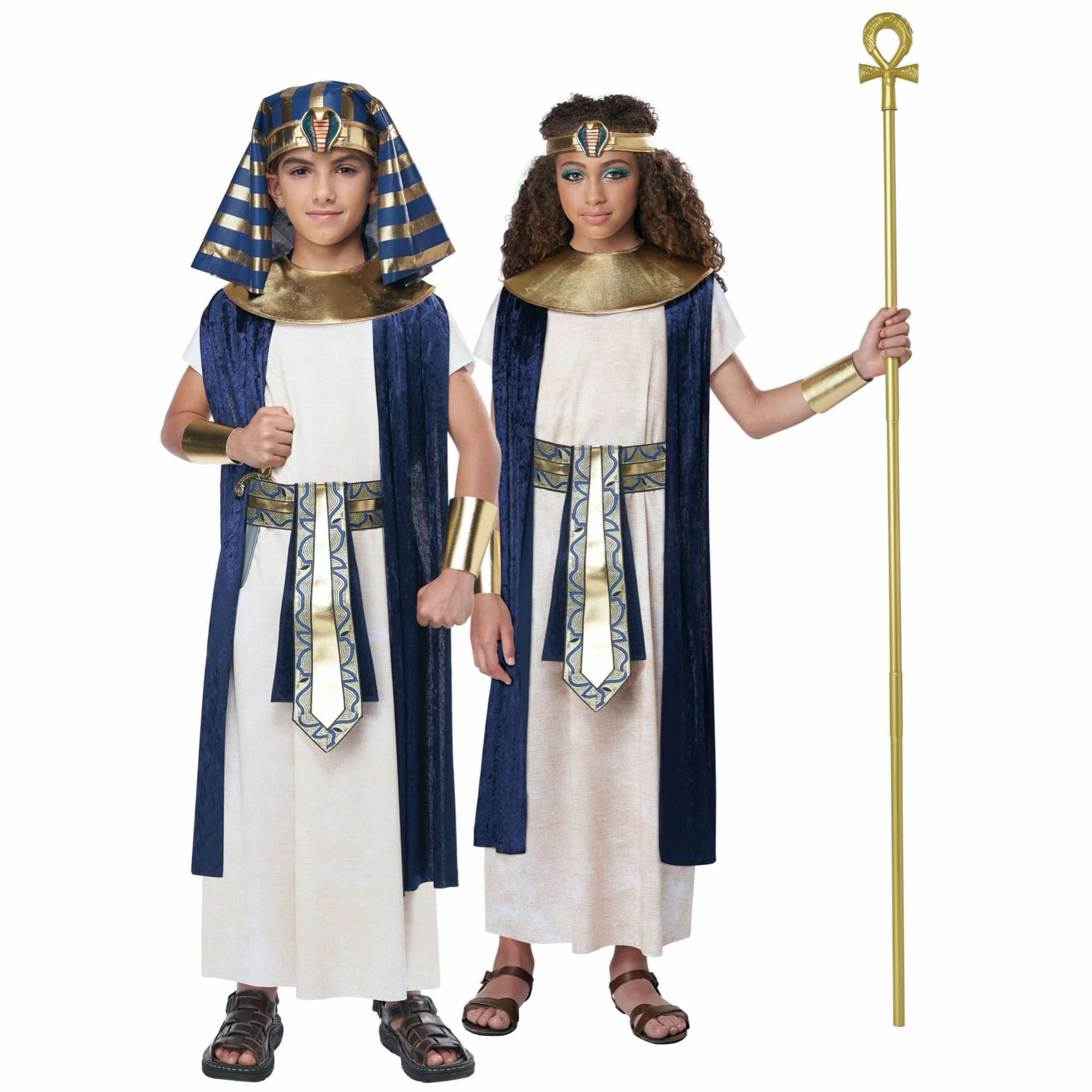 Ancient Egyptian Tunic Pharaoh Cleopatra Book Week Child Girls Boys Costume