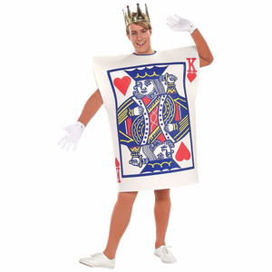 King of Hearts Playing Card Poker Alice Adventures in Wonderland Mens Costume King of Hearts Playing Card Poker Alice Adventures in Wonderland Mens Costume