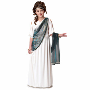 Roman Princess Empress Greek Goddess Toga Athena Venus Book Week Girls Costume Roman Princess Empress Greek Goddess Toga Athena Venus Book Week Girls Costume