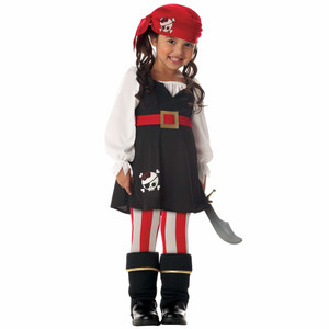 Precious Lil Pirate Buccaneer Swashbuckler Book Week Toddler Girls Costume Precious Lil Pirate Buccaneer Swashbuckler Book Week Toddler Girls Costume