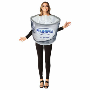Kraft Philadelphia Cream Cheese Spread Food Funny Unisex Adult Womens Costume Kraft Philadelphia Cream Cheese Spread Food Funny Unisex Adult Womens Costume