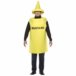Yellow Mustard Sauce Condiment Food Funny Unisex Adult Mens Womens Costume Yellow Mustard Sauce Condiment Food Funny Unisex Adult Mens Womens Costume