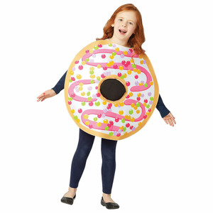 White Frosted Donut Doughnut Bite Unisex Child Costume 7-10 White Frosted Donut Doughnut Bite Unisex Child Costume 7-10