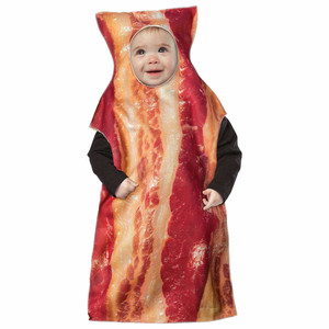 Bacon Breakfast Food Bunting Infant Baby Boys Girls Costume 3-9M Bacon Breakfast Food Bunting Infant Baby Boys Girls Costume 3-9M