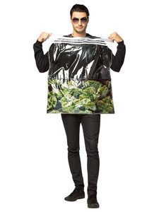 Bag Of Weed Cannabis Marijuana Funny Unisex Adult Mens Womens Costume STD Bag Of Weed Cannabis Marijuana Funny Unisex Adult Mens Womens Costume STD