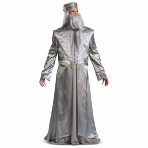 Dumbledore Deluxe Harry Potter Professor Albus Movie Adult Mens Costume Plus 2XL Dumbledore Deluxe Harry Potter Professor Albus Movie Adult Mens Costume Plus 2XL