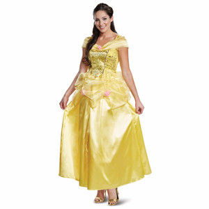 Belle Deluxe Beauty and the Beast Disney Princess Adult Womens Costume Belle Deluxe Beauty and the Beast Disney Princess Adult Womens Costume