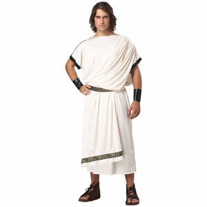 Deluxe Classic Toga Julius Caesar Greek Roman Ancient Mens Costume One Size