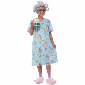 100 And Rollin With It Old Lady Granny Grandma School Child Girls Costume