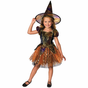 Elegant Witch Magic Sorceress Halloween Book Week Toddler Girls Costume Elegant Witch Magic Sorceress Halloween Book Week Toddler Girls Costume