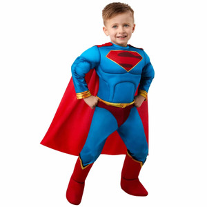 Superman Classic DC League Of Superpets Superhero Toddler Boys Costume Superman Classic DC League Of Superpets Superhero Toddler Boys Costume
