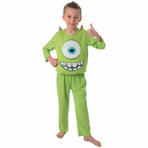 Mike Wazowski Deluxe Disney Monsters University Movie Book Week Child Boys Costume Mike Wazowski Deluxe Disney Monsters University Movie Book Week Child Boys Costume