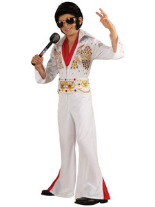 Elvis Deluxe King of Rock N Roll 1950s Grease Licensed Child Boys Costume Elvis Deluxe King of Rock N Roll 1950s Grease Licensed Child Boys Costume
