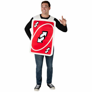 UNO Reverse Card Playing Toy Unisex Adult Mens Womens Costume Tabard UNO Reverse Card Playing Toy Unisex Adult Mens Womens Costume Tabard