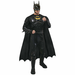Batman Keaton Deluxe Muscle The Flash Movie Superhero Adult Mens Costume Batman Keaton Deluxe Muscle The Flash Movie Superhero Adult Mens Costume
