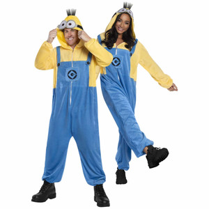 Minion Tim Despicable Me 4 Movie Unisex Adult Mens Costume Jumpsuit Onesie Minion Tim Despicable Me 4 Movie Unisex Adult Mens Costume Jumpsuit Onesie