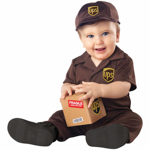 UPS Courier Delivery Driver Occupation Baby Infant Toddler Boys Costume UPS Courier Delivery Driver Occupation Baby Infant Toddler Boys Costume