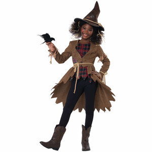 Hay Grrl Scarecrow Horror Wizard of Oz Story Book Week Child Girls Costume Hay Grrl Scarecrow Horror Wizard of Oz Story Book Week Child Girls Costume
