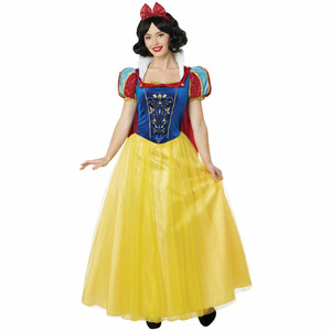Snow White Deluxe Gown Princess Story Book Week Adult Womens Costume Snow White Deluxe Gown Princess Story Book Week Adult Womens Costume
