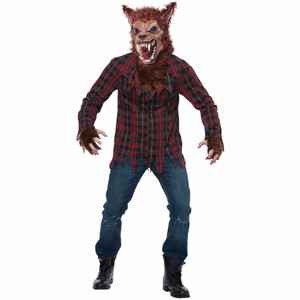 Full Moon Werewolf Wolf Man Monster Horror Halloween Adult Mens Costume Full Moon Werewolf Wolf Man Monster Horror Halloween Adult Mens Costume