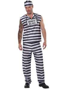 Prisoner Of Love Convict Jailbird Cell Jail Inmate Adult Mens Costume Prisoner Of Love Convict Jailbird Cell Jail Inmate Adult Mens Costume