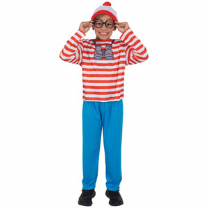 Wally Waldo Book Week Unisex Kids Costume Wally Waldo Book Week Unisex Kids Costume