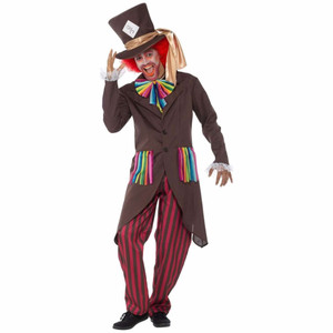 Mad Hatter Alice in Wonderland Men Costume Mad Hatter Alice in Wonderland Men Costume