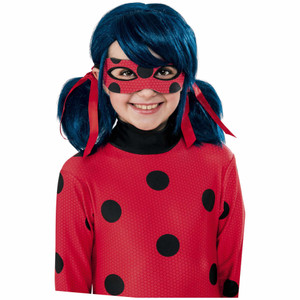 Ladybug Miraculous Superhero Blue Girls Wig Ladybug Miraculous Superhero Blue Girls Wig