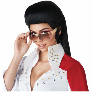 Rock N Roll 50s Greaser Pompadour Womens Wig Rock N Roll 50s Greaser Pompadour Womens Wig