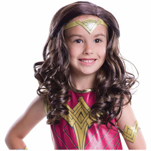 Wonder Woman Superhero DC Comics Girls Wig Wonder Woman Superhero DC Comics Girls Wig