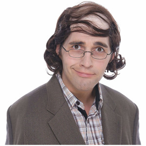 Professor Old Man Bald Brown Mens Wig Professor Old Man Bald Brown Mens Wig