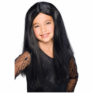 Witch Gothic Long Black Straight Girls Wig Witch Gothic Long Black Straight Girls Wig