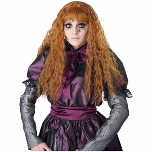 Creepy Doll Strawberry Blonde Long Wavy Womens Wig Creepy Doll Strawberry Blonde Long Wavy Womens Wig