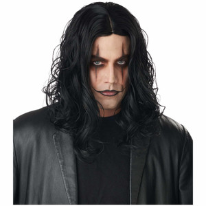 Dark Avenger 90s Grunge Black Mens Wig Dark Avenger 90s Grunge Black Mens Wig