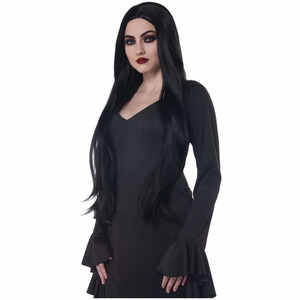 Black Witch Extra Long Cosplay Medieval Gothic Womens Wig Black Witch Extra Long Cosplay Medieval Gothic Womens Wig