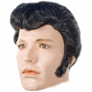 King of Rock and Roll 50s Grease Black Mens Wig King of Rock and Roll 50s Grease Black Mens Wig