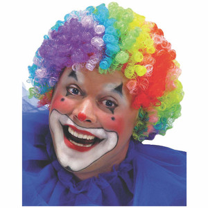 Clown Rainbow Afro Adult Unisex Wig Clown Rainbow Afro Adult Unisex Wig
