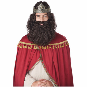 King Biblical Three Wise Man Mens Wig and Beard King Biblical Three Wise Man Mens Wig and Beard