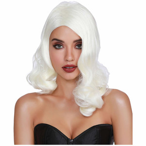 Hollywood Glamour 30s 40s Platinum Blonde Womens Wig Hollywood Glamour 30s 40s Platinum Blonde Womens Wig
