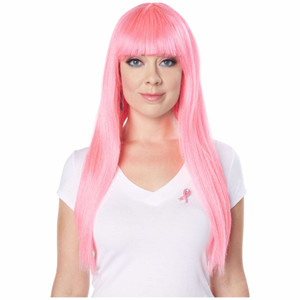 Pink Pop Star Disco 80s Supermodel Womens Wig Pink Pop Star Disco 80s Supermodel Womens Wig