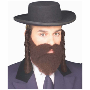Rabbi Jewish Religious Brown Mens Payis Rabbi Jewish Religious Brown Mens Payis
