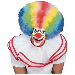 Clown Circus Rainbow Afro Adult Unisex Wig Clown Circus Rainbow Afro Adult Unisex Wig