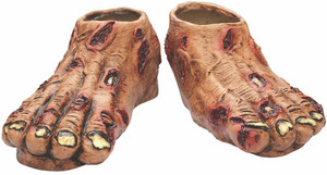 Zombie Latex Realistic Horror Mens Foot Flesh Feet Zombie Latex Realistic Horror Mens Foot Flesh Feet