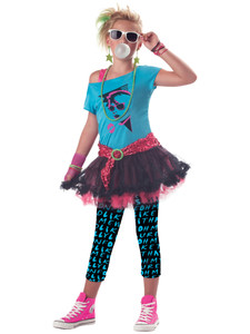 Valley Girl 80s 1980s Party Pop Star Katy Cindy Retro Child Girls Costume