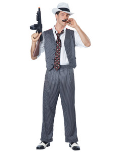 Mobster 1920s Mafia Gangster Mob Crime Boss Chicago Mens Costume Mobster 1920s Mafia Gangster Mob Crime Boss Chicago Mens Costume
