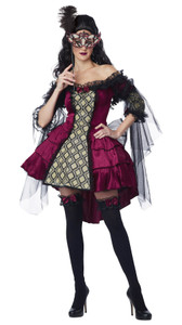 Mysterious Masquerade Victorian Renaissance Halloween Ball Women Costume Mysterious Masquerade Victorian Renaissance Halloween Ball Women Costume