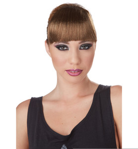 Clip-On Bangs Brown Vixen Celebrities Super Model Women Costume Wig Clip-On Bangs Brown Vixen Celebrities Super Model Women Costume Wig
